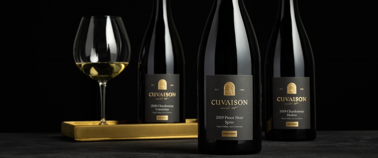 Wine bottles and a wine glass