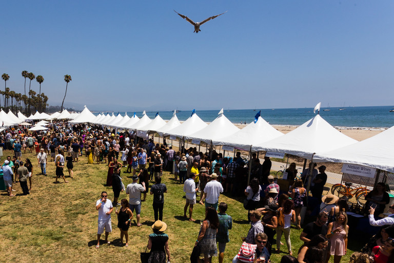 California Wine Festival, Santa Barbara in full swing by the beach