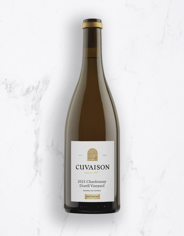 Bottle of 2021 Chardonnay, Durell Vineyard