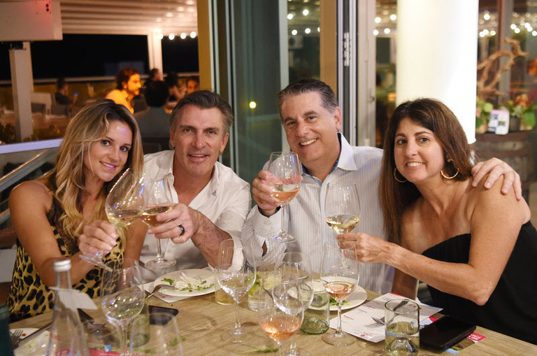 SOBEWFF guests enjoying wine selections