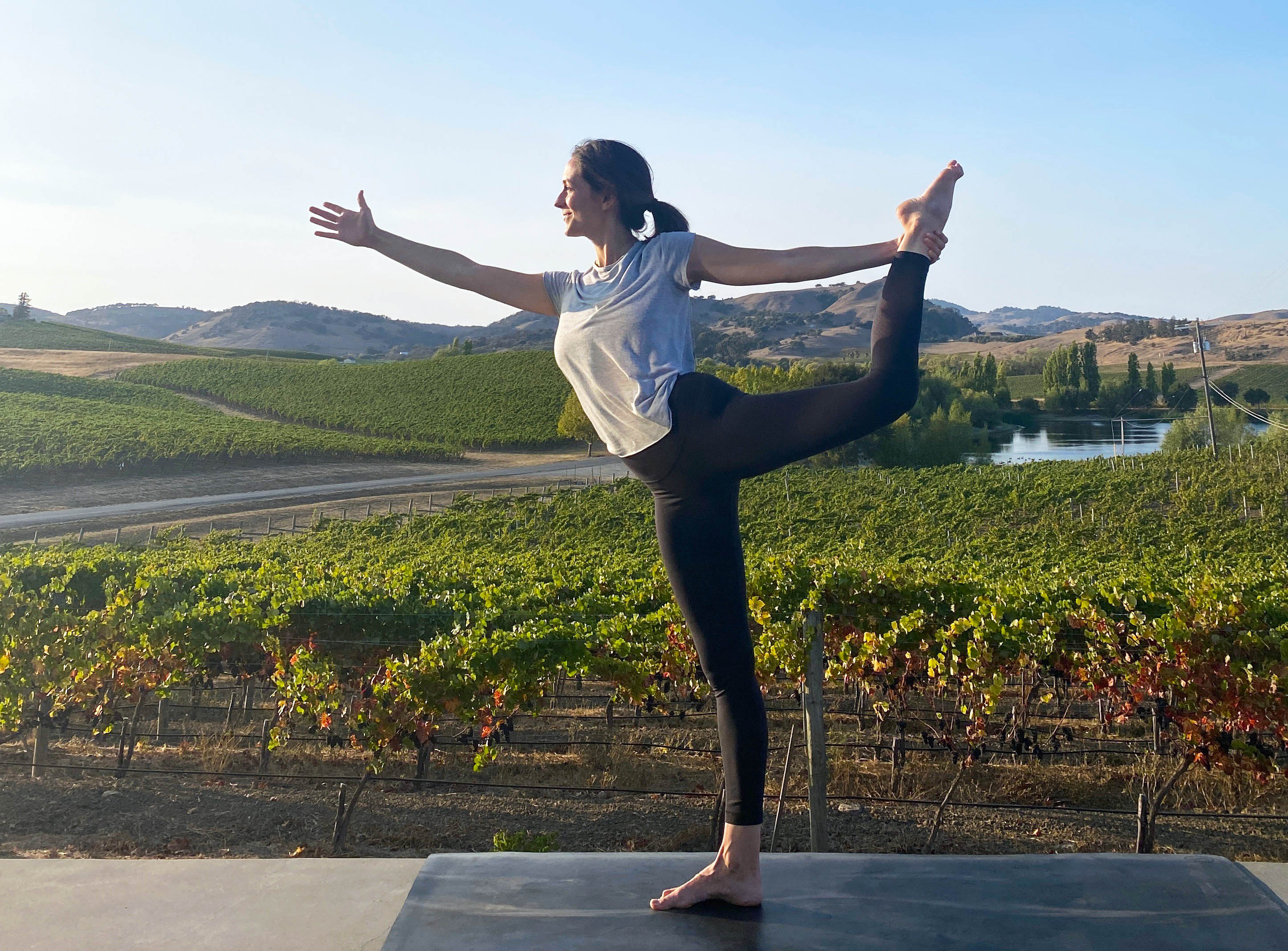Yoga among the vines