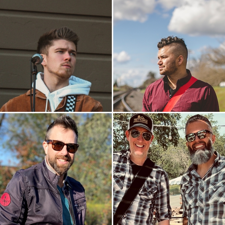 Portraits of Five musicians